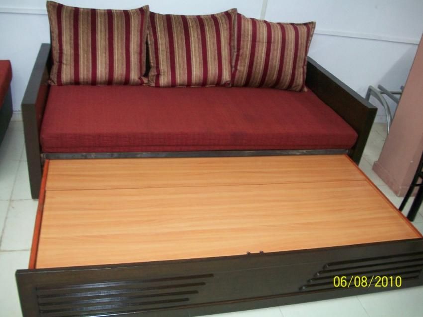 Wooden sofa cum bed manufacturer service in mumbai